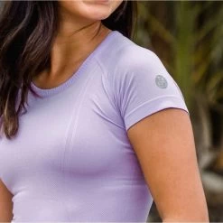 TKEQ Kennedy Seamless Short Sleeve Baselayer -Equestrian Clothing Shop kennedy shortsleeve violet2