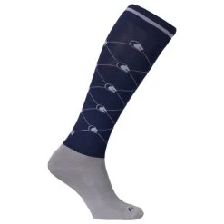 FairPlay Logo Socks -Equestrian Clothing Shop logo navy