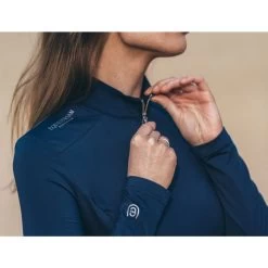Equestrian Stockholm UV Protection Long Sleeved Top MIDNIGHT BLUE -Equestrian Clothing Shop midnight blue uv top4