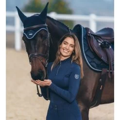 Equestrian Stockholm UV Protection Long Sleeved Top MIDNIGHT BLUE -Equestrian Clothing Shop midnight blue uv top6