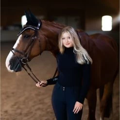 Equestrian Stockholm Polo Neck Jumper Midnight Blue -Equestrian Clothing Shop midnight polo neck2