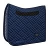 Equestrian Stockholm Dressage Saddle Pad Maze Modern Tech Navy