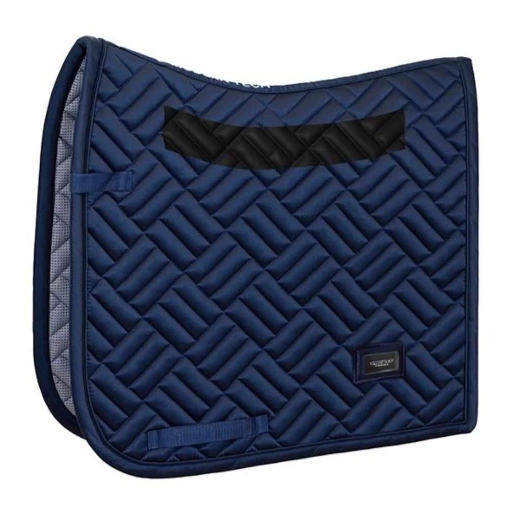 Equestrian Stockholm Dressage Saddle Pad Maze Modern Tech Navy 1 Equestrian Stockholm Dressage Saddle Pad Maze Modern Tech Navy