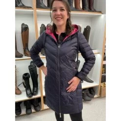 Moke Arnie Reversible Down Coat -Equestrian Clothing Shop moke arnie pink.jpeg3