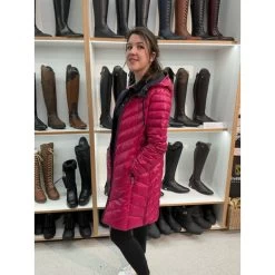 Moke Arnie Reversible Down Coat -Equestrian Clothing Shop moke arnie pink4