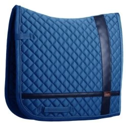 Equestrian Stockholm Dressage Saddle Pad Monaco Blue No Boundaries