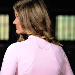 Epona Elite Ella Ladies Long Sleeve Baselayer SOFT PINK -Equestrian Clothing Shop o13