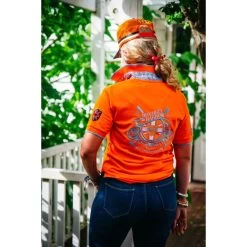 Hitchley And Harrow Loose Fit Polo Shirt ORANGE