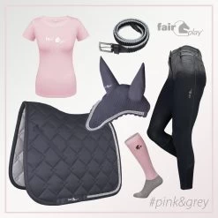 FairPlay Maya Tee Shirt With Crystal Logo -Equestrian Clothing Shop pinkt shirt.jpg3