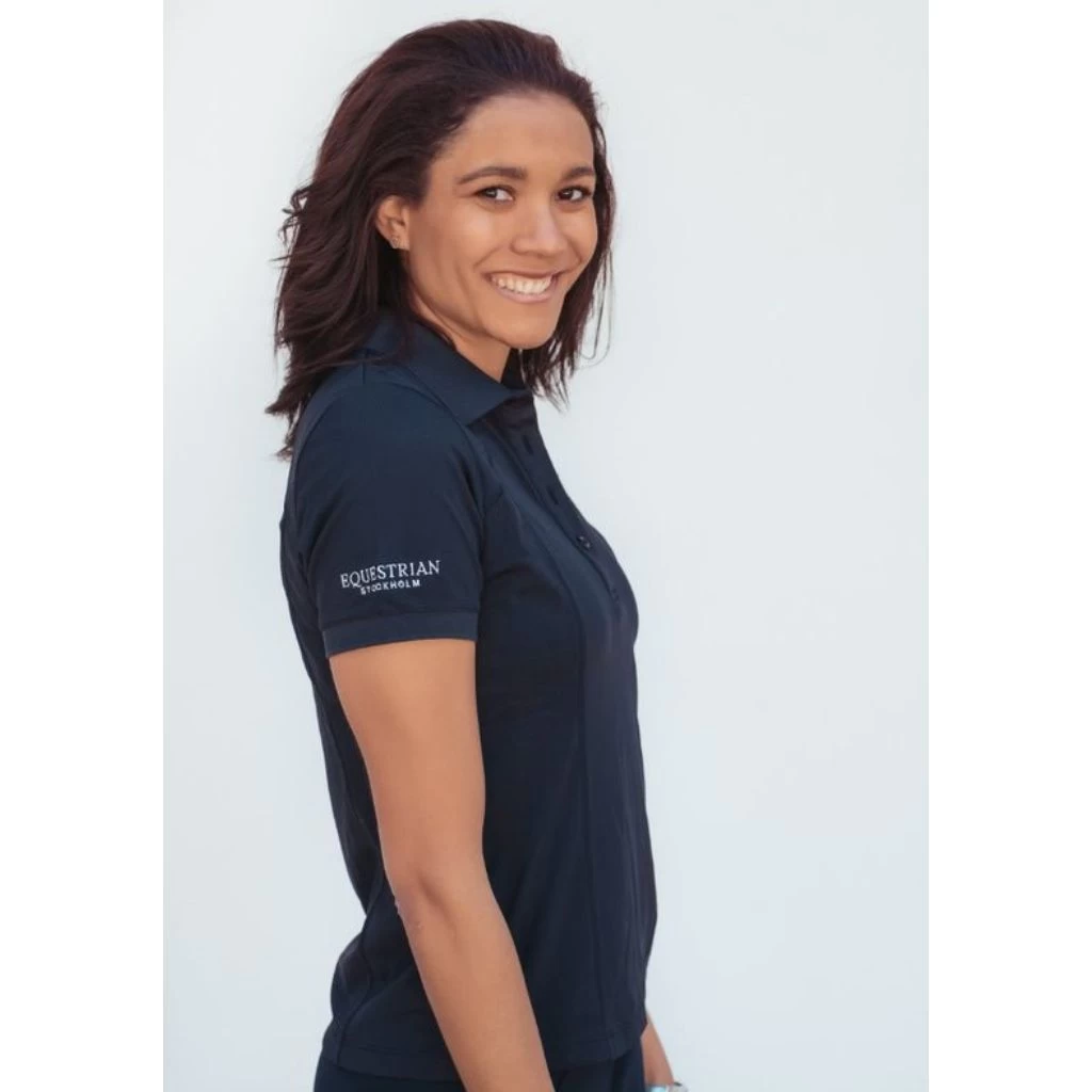 Equestrian Stockholm Polo Shirt Clean Navy 4 Equestrian Stockholm Polo Shirt Clean Navy - Image 4