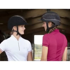 Equi Theme Hybrid Pro Series Helmet BLACK With GLITTER -Equestrian Clothing Shop pro series hybrid glitter helmet 2