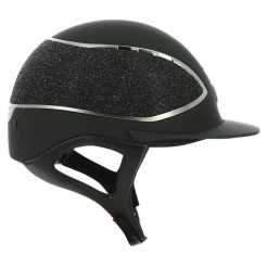 Equi Theme Hybrid Pro Series Helmet BLACK With GLITTER -Equestrian Clothing Shop pro series hybrid glitter helmet 6