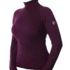 Equestrian Stockholm Polo Neck Jumper Purple Gold