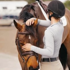 TKEQ Quinn Long Sleeve Baselayer 9 TKEQ Quinn Long Sleeve Baselayer -Equestrian Clothing Shop quinngraphite1