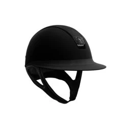 Samshield Miss Shield Helmet With Alcantara Top And Black Sparkling Crystals