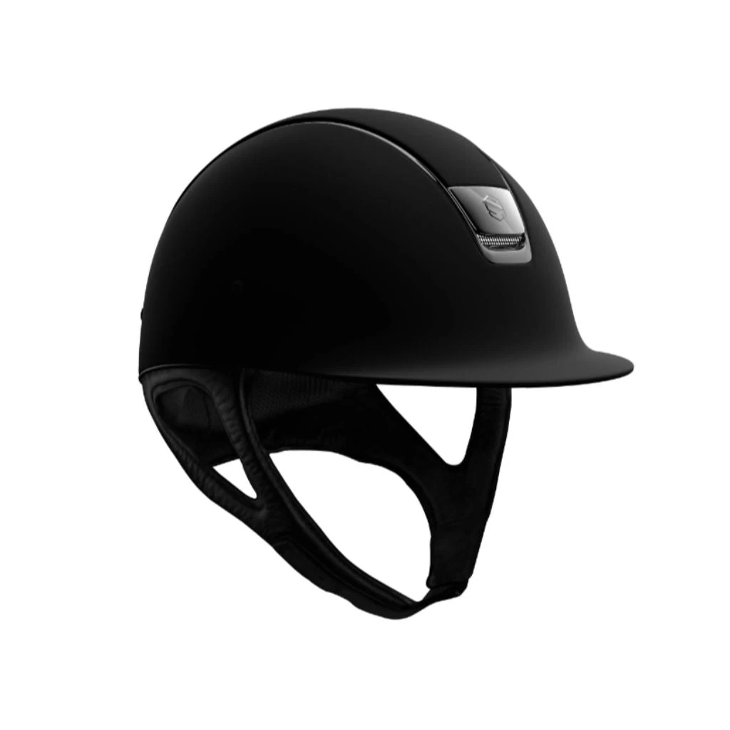 Samshield Shadow Matt Helmet With Black Chrome Trim BLACK 1 Samshield Shadow Matt Helmet With Black Chrome Trim BLACK