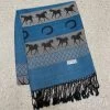 Equestrian Silk Pashmina AQUA