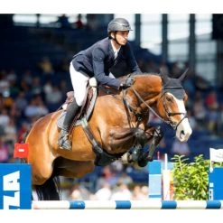 Samshield XJ Carbon Matt Helmet With Titanium And Chrome Trim 6 Samshield XJ Carbon Matt Helmet With Titanium And Chrome Trim -Equestrian Clothing Shop steve guerdat 1024x683 1