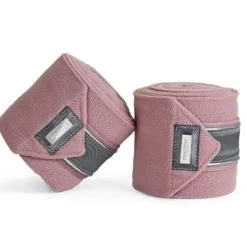 Equestrian Stockholm Fleece Bandages Set Of 4 PINK CRYSTAL