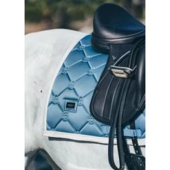 Equestrian Stockholm Dressage Saddle Pad Stone Blue -Equestrian Clothing Shop stone blue dr pad