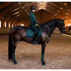 Equestrian Stockholm Dressage Saddle Pad Sycamore Green -Equestrian Clothing Shop sycamore green dressage spad2
