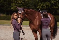 Equestrian Stockholm Ear Bonnet Orchid Bloom -Equestrian Clothing Shop top