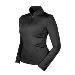 Equestrian Stockholm Long Sleeved Power Top TOTAL ECLIPSE -Equestrian Clothing Shop total eclipse power top