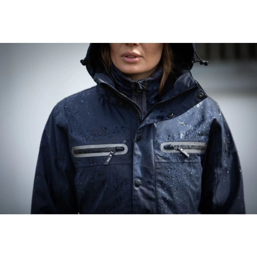 UHIP Mid Length Water Repellent Trench Coat DARK BLUE 7 UHIP Mid Length Water Repellent Trench Coat DARK BLUE - Image 7
