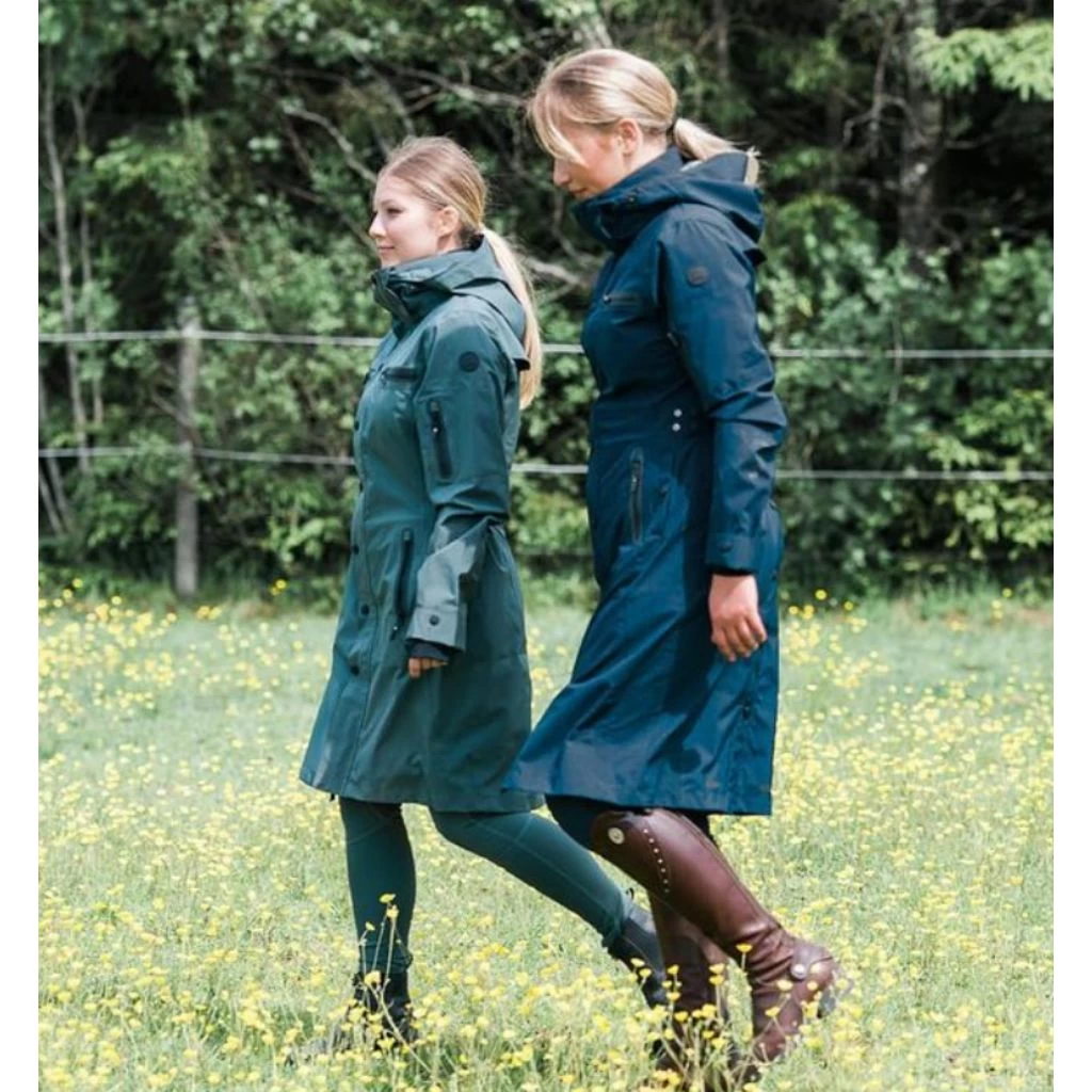 UHIP Mid Length Water Repellent Trench Coat DARK BLUE 6 UHIP Mid Length Water Repellent Trench Coat DARK BLUE - Image 6