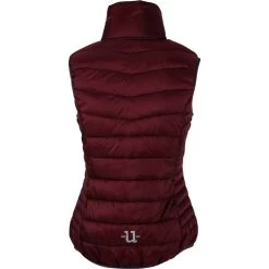 Uhip Padded Ladies Vest Rich Burgundy Sheen -Equestrian Clothing Shop uhip 365 vest burgundy2