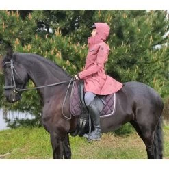 UHIP Mid Length Water Repellent Trench Coat BLACK -Equestrian Clothing Shop uhip Trenchcoat Blushsinne