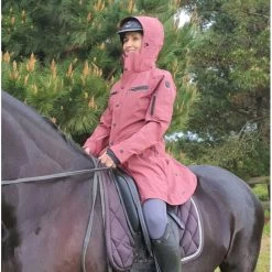 UHIP Mid Length Water Repellent Trench Coat BLACK -Equestrian Clothing Shop uhip Trenchcoat Blushsinne3