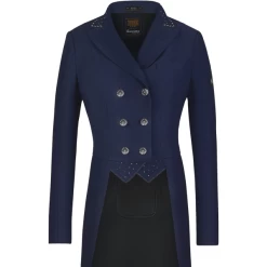 Cavallo Vienna Pro MST Dressage Tails With Crystal Details -Equestrian Clothing Shop vienna navysq