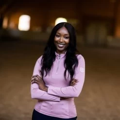 Equestrian Stockholm Vision Long Sleeved Top Pink -Equestrian Clothing Shop vision top pink4